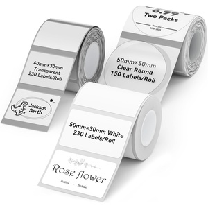 image:imageNIIMBOT Labels for B1B21B31 Label Maker 50 x 30 mm 197 x 118 230 TapesRoll Thermal Label Tape Waterproof OilProof for Home Office Small Business Labeling Tape ReplacementWhite50x30mm40x30mm50x50mmmix a