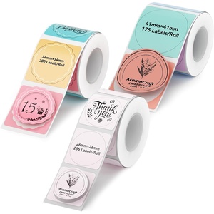image:imageNIIMBOT Labels for B1B21B31 Label Maker 50 x 30 mm 197 x 118 230 TapesRoll Thermal Label Tape Waterproof OilProof for Home Office Small Business Labeling Tape ReplacementWhite34x34mm41x41mm26x26mmmix D