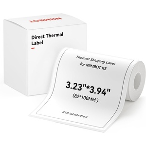 image:imageNIIMBOT LabelsSelfAdhesive Large Roll Label 20140251102MM 300 LabelsRoll Compatible with NIIMBOT K3 Desktop Printer Thermal Tape for Mailing Address Barcode Office Business82100MM