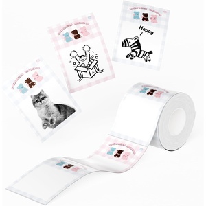 image:imageNIIMBOT Photo Papers Compatible with Pro Series Label Makers Thermal Picture Labels Good Idea to Print Photos Beauty Memories NoteList 213x26754x67mmHoney Bear