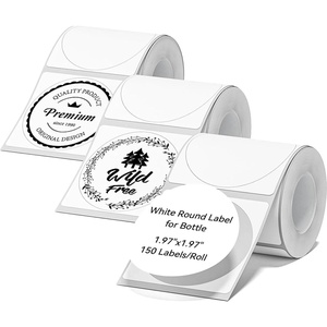 image:imageNIIMBOT Thermal Label Tape 5050mm Compatible for NIIMBOT B1 B21 B31 B3S K3 Thermal Sticker Paper 19 x 197 Waterproof Labeling Tape Replacement 150 LabelsRoll 3 Packs Round3 ROLLS 5050MM