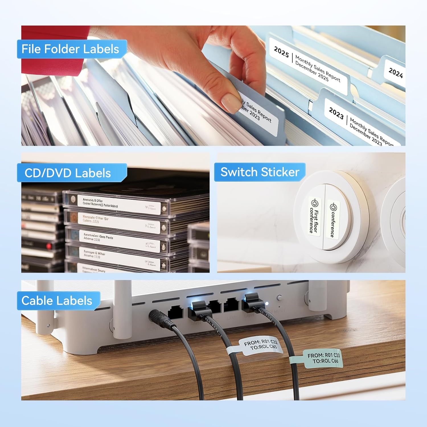 image:imageNIIMBOT Thermal Transfer Labels 055x118 for N1B18 Label Maker PET Material Waterproof and HighTemperature Resistance Long Storage Time White14x30mm190055335white