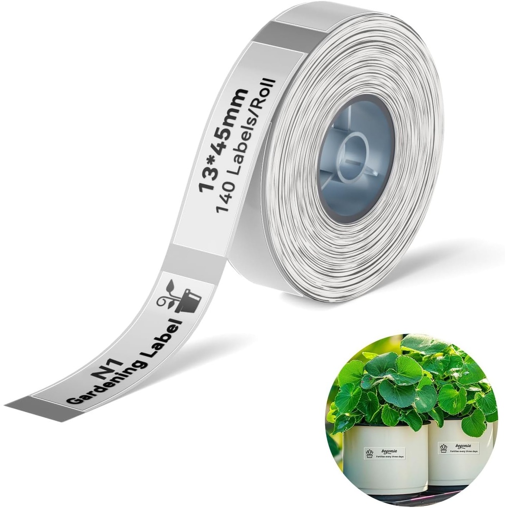 image:imageNIIMBOT Thermal Transfer Labels 055x118 for N1B18 Label Maker PET Material Waterproof and HighTemperature Resistance Long Storage Time White14x30mm190051177clear Gardening