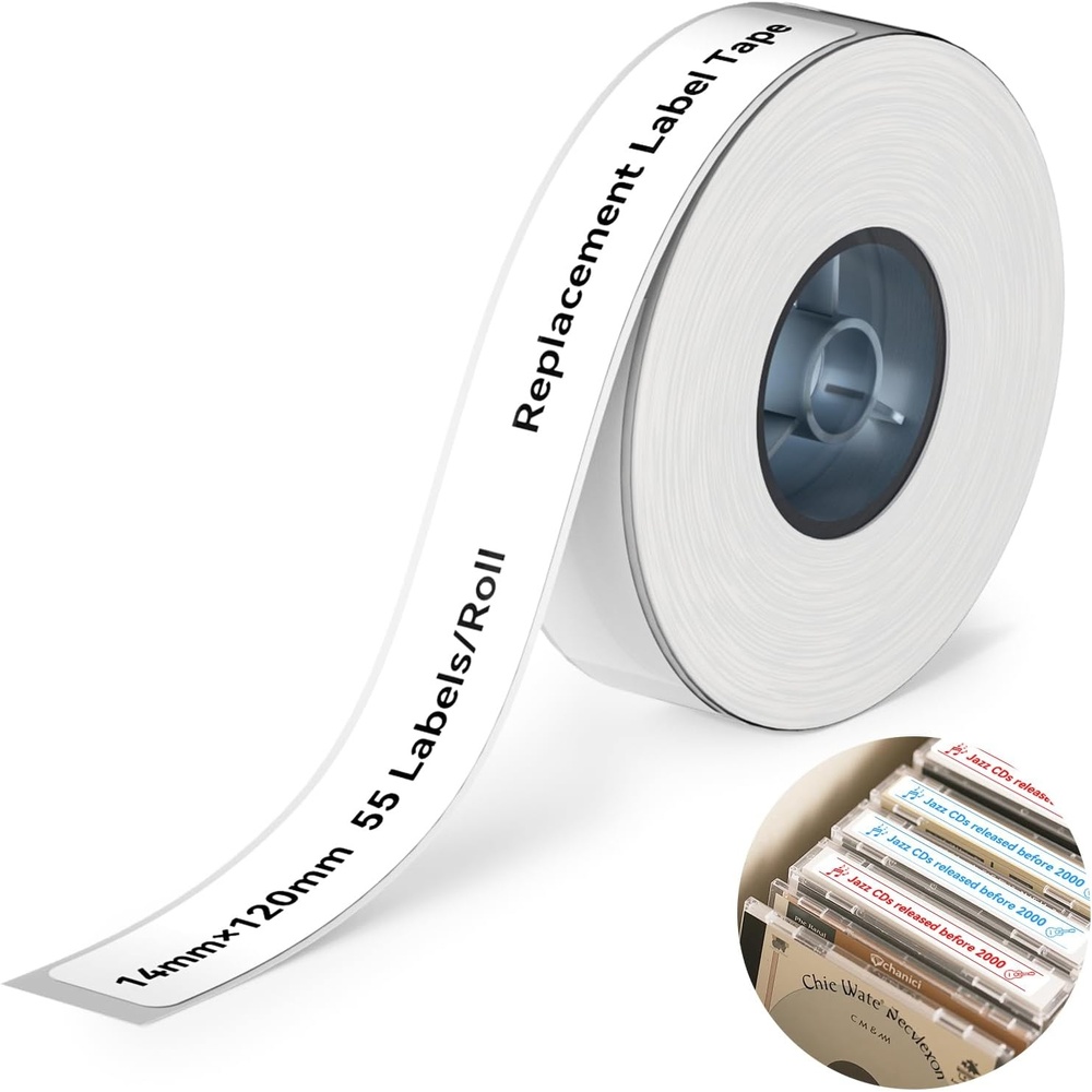 image:imageNIIMBOT Thermal Transfer Labels 055x118 for N1B18 Label Maker PET Material Waterproof and HighTemperature Resistance Long Storage Time White14x30mm190055472white
