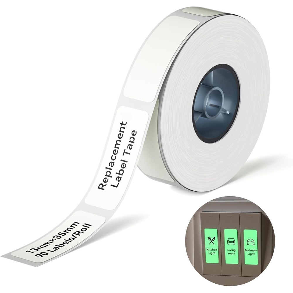 image:imageNIIMBOT Thermal Transfer Labels 055x118 for N1B18 Label Maker PET Material Waterproof and HighTemperature Resistance Long Storage Time White14x30mm190051138luminous