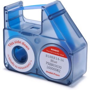 image:imageNIIMBOT Compatible Labeling Ribbon Replacement Refill Tapes for B18N1 Thermal Transfer Label Printer Clear Printing Long Storage Time Up to 16 Meters BlackBlue
