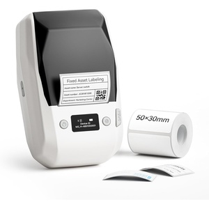 image:imageNIIMBOT M2 Label Maker with Tape 2Inch Thermal Transfer Support Color Ribbon Printing Bluetooth Sticker Printer for Office Small Business School Home Cable Storage Compatible with Phones amp PC BlueWhite