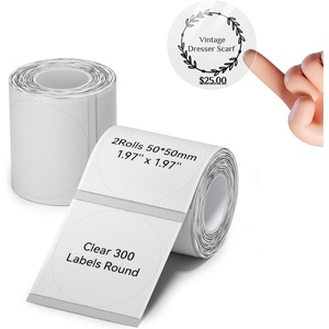 image:imageNIIMBOT Thermal Label Maker Paper 5050 mm Clear 2Packs for B1 Label Maker