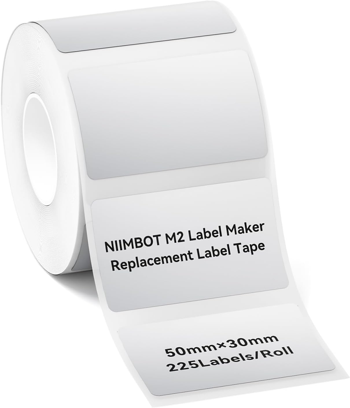 image:imageNIIMBOT M2M3 SelfLaminating Label Sticker 059197 for Small Business Home Essential Oils Perfumes Cosmetics Sample Bottles Waterproof OilProof Wear and Scratch Resistant BlackSilver