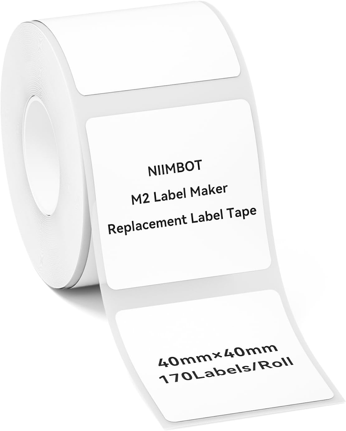 image:imageNIIMBOT M2M3 SelfLaminating Label Sticker 059197 for Small Business Home Essential Oils Perfumes Cosmetics Sample Bottles Waterproof OilProof Wear and Scratch Resistant BlackWhite