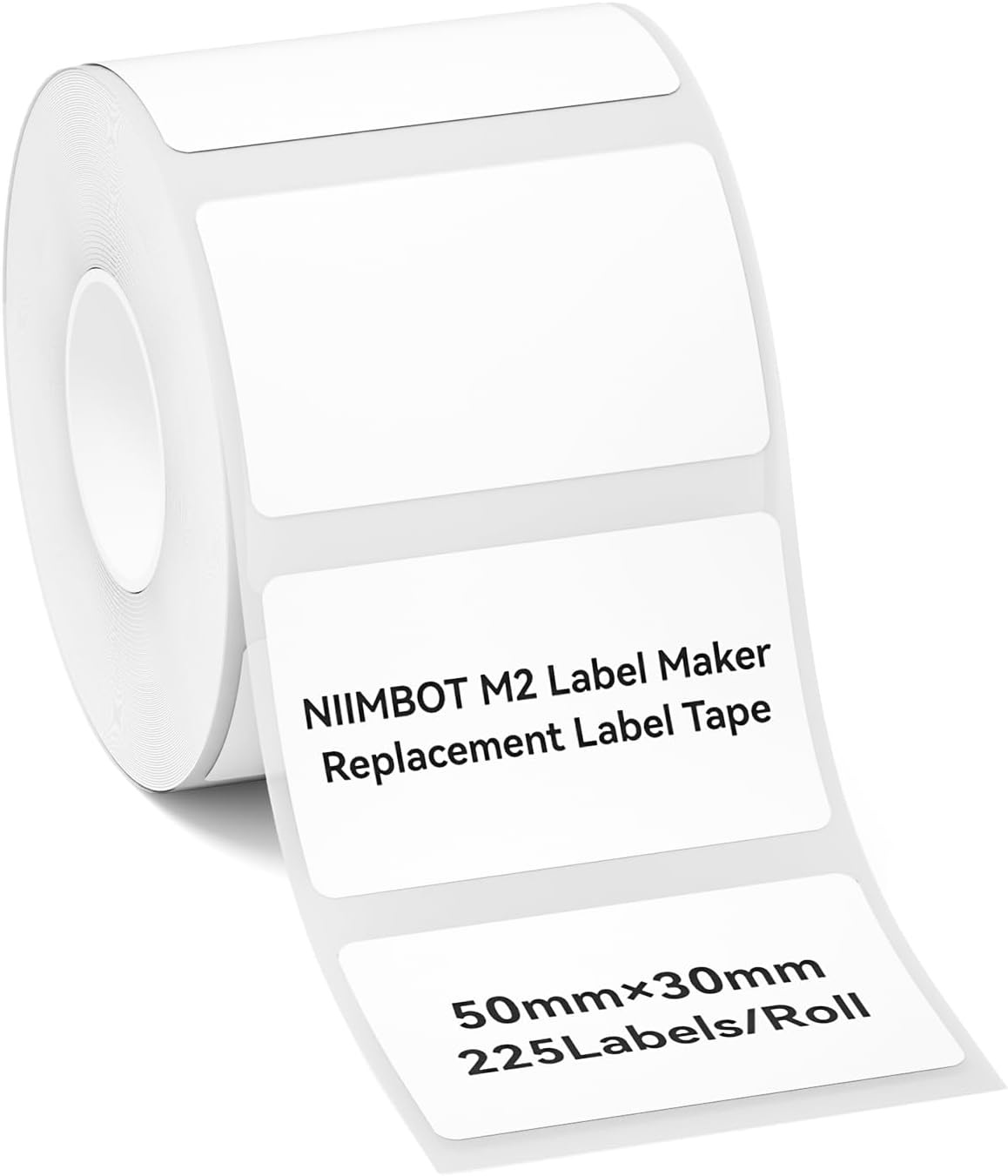 image:imageNIIMBOT M2M3 SelfLaminating Label Sticker 059197 for Small Business Home Essential Oils Perfumes Cosmetics Sample Bottles Waterproof OilProof Wear and Scratch Resistant BlackWhite