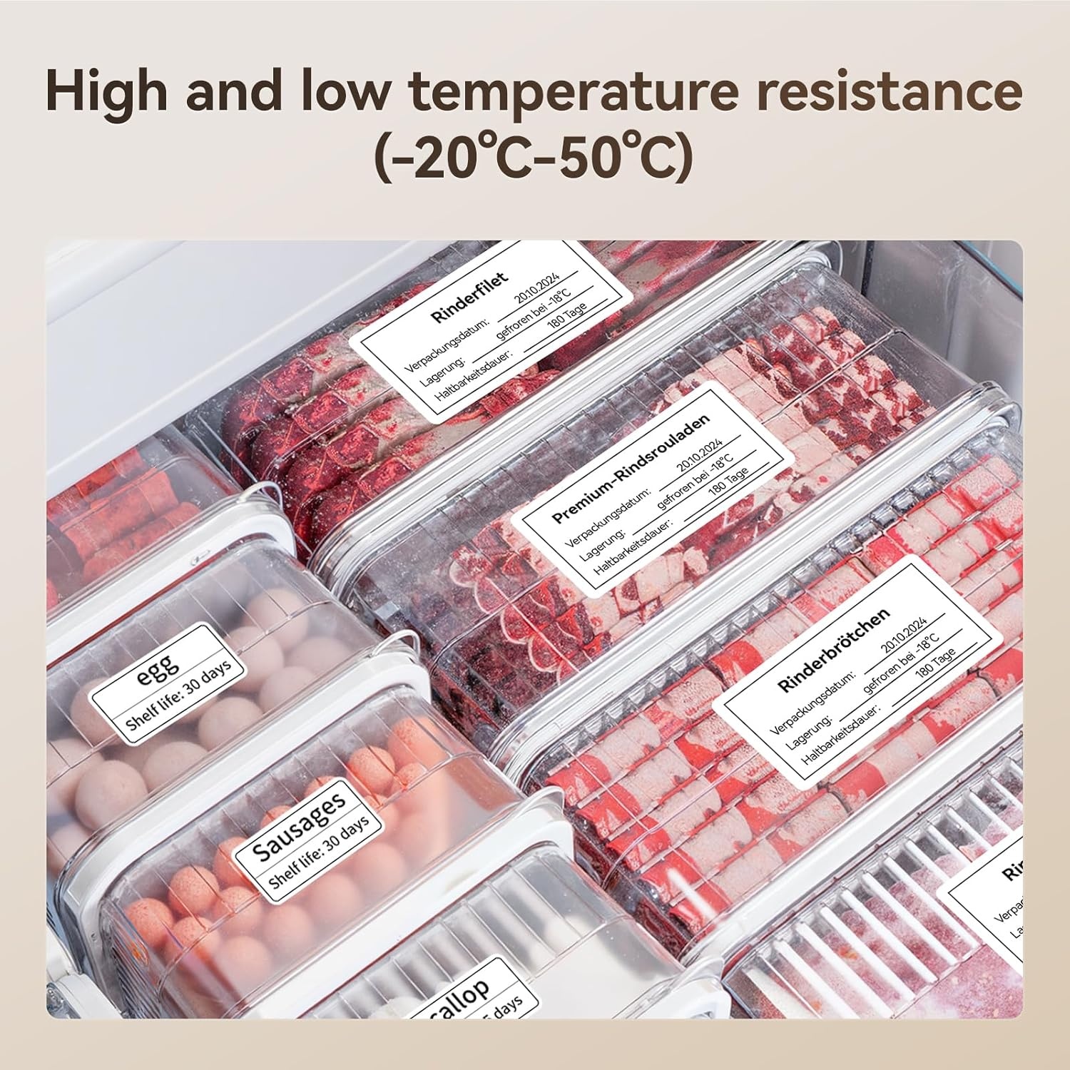 image:imageNIIMBOT M2M3 Thermal Transfer Labels 196 x 275 50x70mm Only for M2M3 Label Maker PET Material Waterproof and HighTemperature Resistance Long Storage Time5070MM white