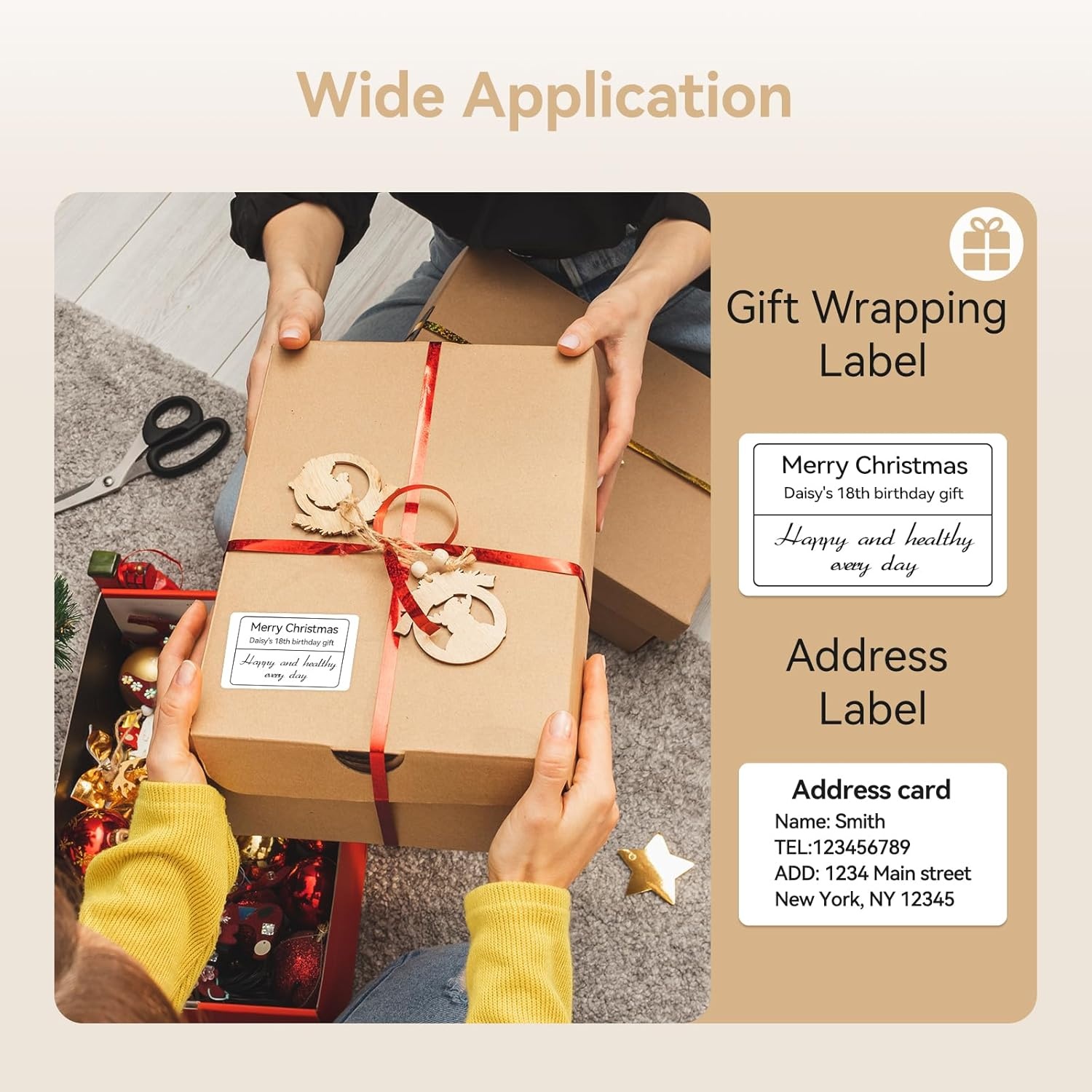 image:imageNIIMBOT M2M3 Thermal Transfer Labels 196 x 275 50x70mm Only for M2M3 Label Maker PET Material Waterproof and HighTemperature Resistance Long Storage Time5030MM white