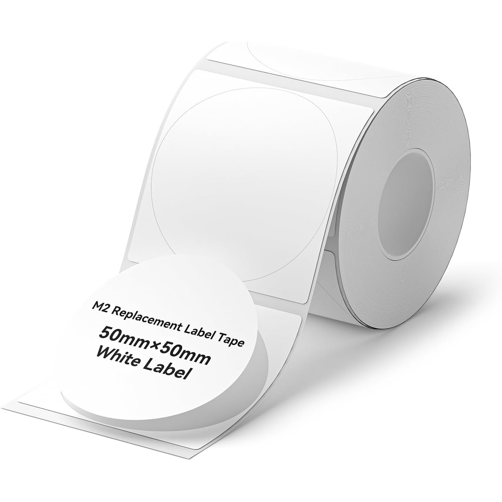 image:imageNIIMBOT M2M3 SelfLaminating Label Sticker 059197 for Small Business Home Essential Oils Perfumes Cosmetics Sample Bottles Waterproof OilProof Wear and Scratch Resistant BlackWhite Round