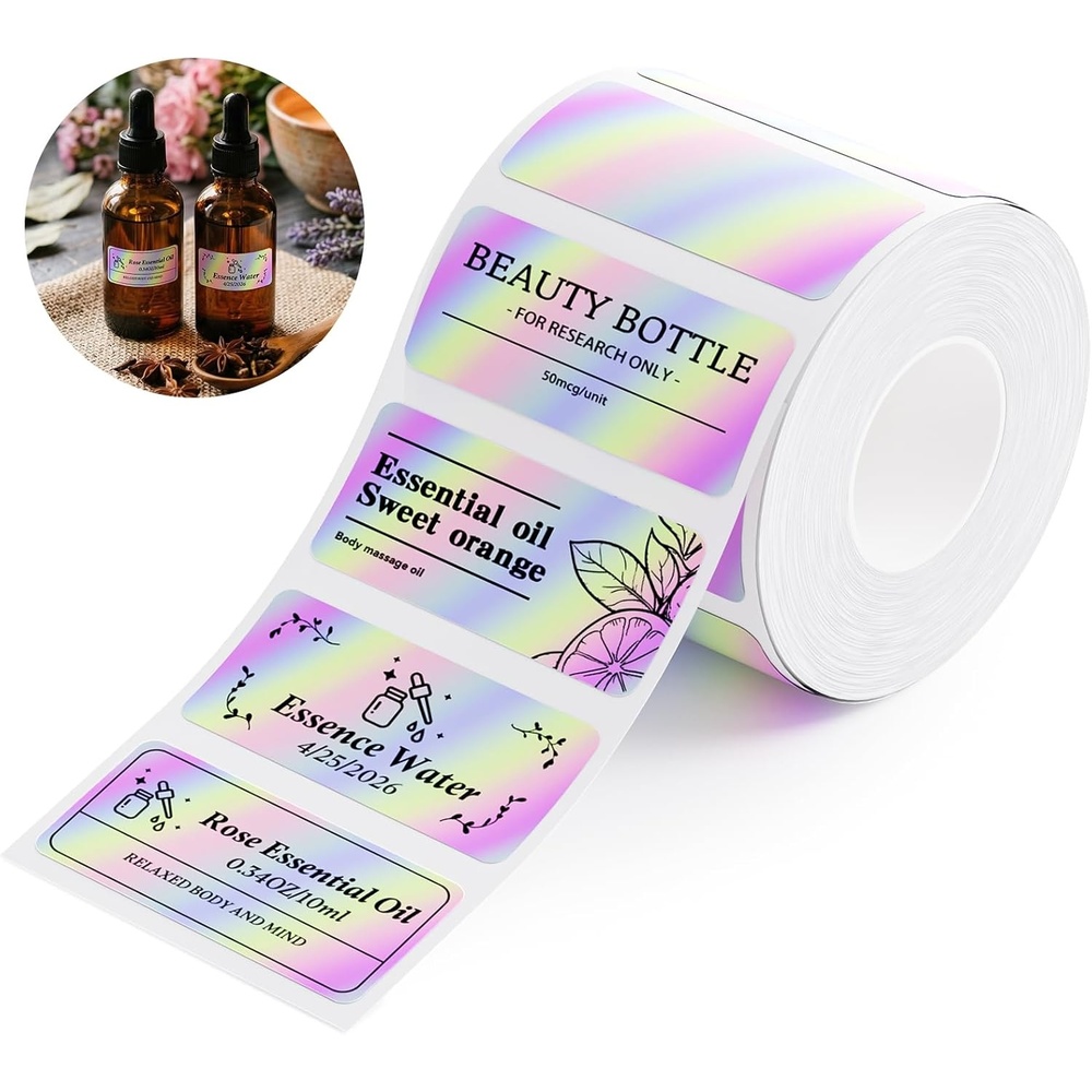 image:imageNIIMBOT M2M3 Thermal Transfer Labels 196 x 275 50x70mm Only for M2M3 Label Maker PET Material Waterproof and HighTemperature Resistance Long Storage Time4020MM Hologram