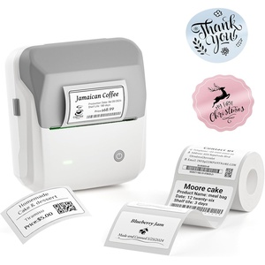 image:imageNIIMBOT B31 Label Maker Machine with Tape 3 Inch Portable Label Printer for Barcode Address Logo Tag Labeling Thermal Sticker Maker Compatible with Smartphones amp PC Grey WhiteGrey