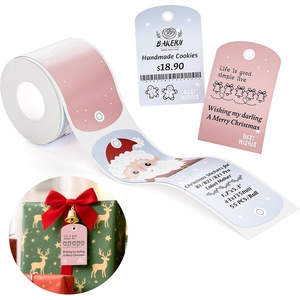 image:imageNIIMBOT Christmas Labels for B1 B21 B21PRO Label Maker 17 x 53 43x135mm Printer Labels Sticker Labels for Christmas Gifts43x135mmsocksurprise