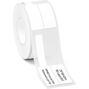 image:imageNIIMBOT M2M3 SelfLaminating Label Sticker 059197 for Small Business Home Essential Oils Perfumes Cosmetics Sample Bottles Waterproof OilProof Wear and Scratch Resistant BlackWhite Cable