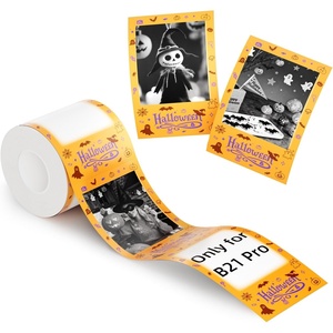 image:imageNIIMBOT Photo Papers Only Compatible with Pro Series Label Makers 2x32 50x80mm Hallowen Labels Sticker Labels for Trick or Treat2x3250x80mmhalloween
