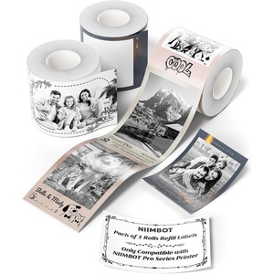 image:imageNIIMBOT Photo Papers Only Compatible with Pro Series Label Makers 2x32 50x80mm Hallowen Labels Sticker Labels for Trick or TreatPro3 Roll Labels