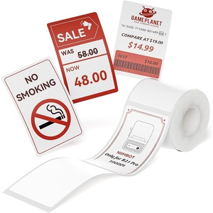 image:imageNIIMBOT RedampBlack Labels Refill Sticker Papers Only Compatible with Pro Series Label Makers Dual Color Printing Stickers Good Idea for SchoolsBusinessPrice TagsBaking2x11850x30mmYellow2x3250x80mm