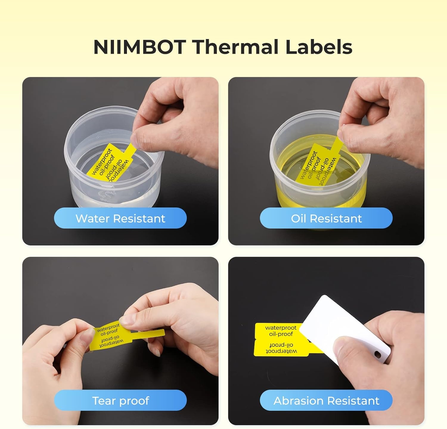 image:imageNIIMBOT Labels for B21B1B2 Label Printer Thermal Stickers 122 x 12231x31mm Waterproof OilProof Label Tape 1 Roll of 210 Round Sticker LabelsMixed Cable