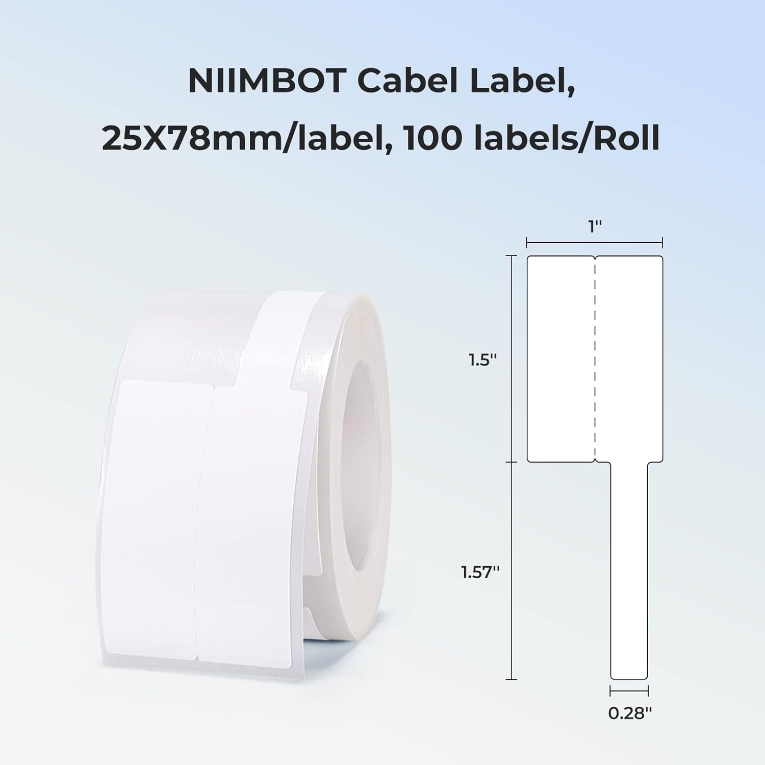 image:imageNIIMBOT Labels for B21B1B2 Label Printer Thermal Stickers 122 x 12231x31mm Waterproof OilProof Label Tape 1 Roll of 210 Round Sticker LabelsWhite 1