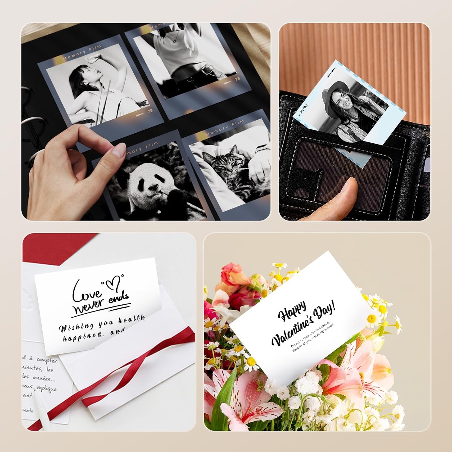 image:imageNIIMBOT Photo Label only for B21 Pro Label Printer 21x26in 54x67mm Thermal Photo Paper Waterproof Sticker Card for Scrapbook DIY Best Years21x26Sea Wind