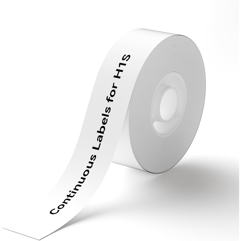 image:imageNIIMBOT Continuous Label Tape Compatible with NIIMBOT H1S Label Maker Long Sticker Thermal Paper SelfAdhesive Label Tape Label Width 05915mm246FT Long Tape