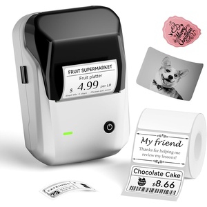 image:imageNIIMBOT B1 Label Maker with Tapes2 Inch Portable Thermal Label Printer for Home Office School Small Business Address Clothing Crafts RetailSupport Smartphones amp PCSky BlueSilver black