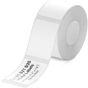 image:imageNIIMBOT B1 Label Tape B21 SelfAdhesive Labeling Tape 118 x 157 30x40mm Thermal Label Print Paper NIIMBOT Labels for BarcodeAddressMailingLogoBusinessHome Tag 180 LabelsRoll White30 X 40mm
