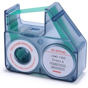 image:imageNIIMBOT B18 Compatible Labeling Ribbon Replacement Refill Tapes for Thermal Transfer Label Printer Legible Printing Long Lasting Non Fade Up to 16 Meters Green
