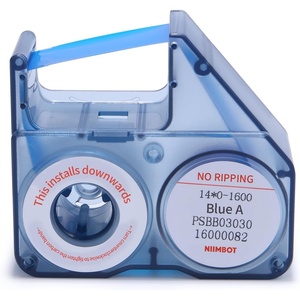 image:imageNIIMBOT B18N1 Compatible Labeling Ribbon Replacement Refill Tapes for Thermal Transfer Label Printer Legible Printing Long Lasting Non Fade Up to 16 Meters Blue