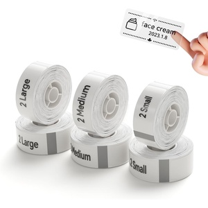 image:imageNIIMBOT D11 Label Maker Tape 6Rolls Transparent Label Paper 055 X 197 055 X 157 055 X 118 Compatible for NIIMBOT D11 D110 Label Printer L M S Clear Labels 6RollTransparent