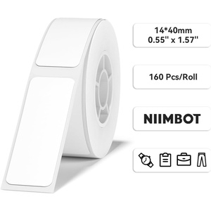 image:imageNIIMBOT Label Maker Tape 1440mm White Label Print Paper Compatible for NIIMBOT D11 D110 D101 Thermal Sticker Paper Waterproof Labeling Tape Replacement 160 LabelsRoll14 X 40mm
