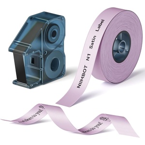 image:imageNIIMBOT N1 Satin Ribbon Set Only for N1 Label Maker for Gift Wedding Party Craft Wrapping DIY Navy Blue Satin Ribbon14mm x 51m with Gold Ribbon14mm x 62mPurple