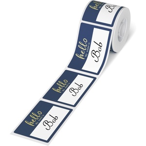 image:imageName Tags for NIIMBOT B21 B1 Label Maker Tape 50  75mm 100 LabelsRoll ColorfulBlue