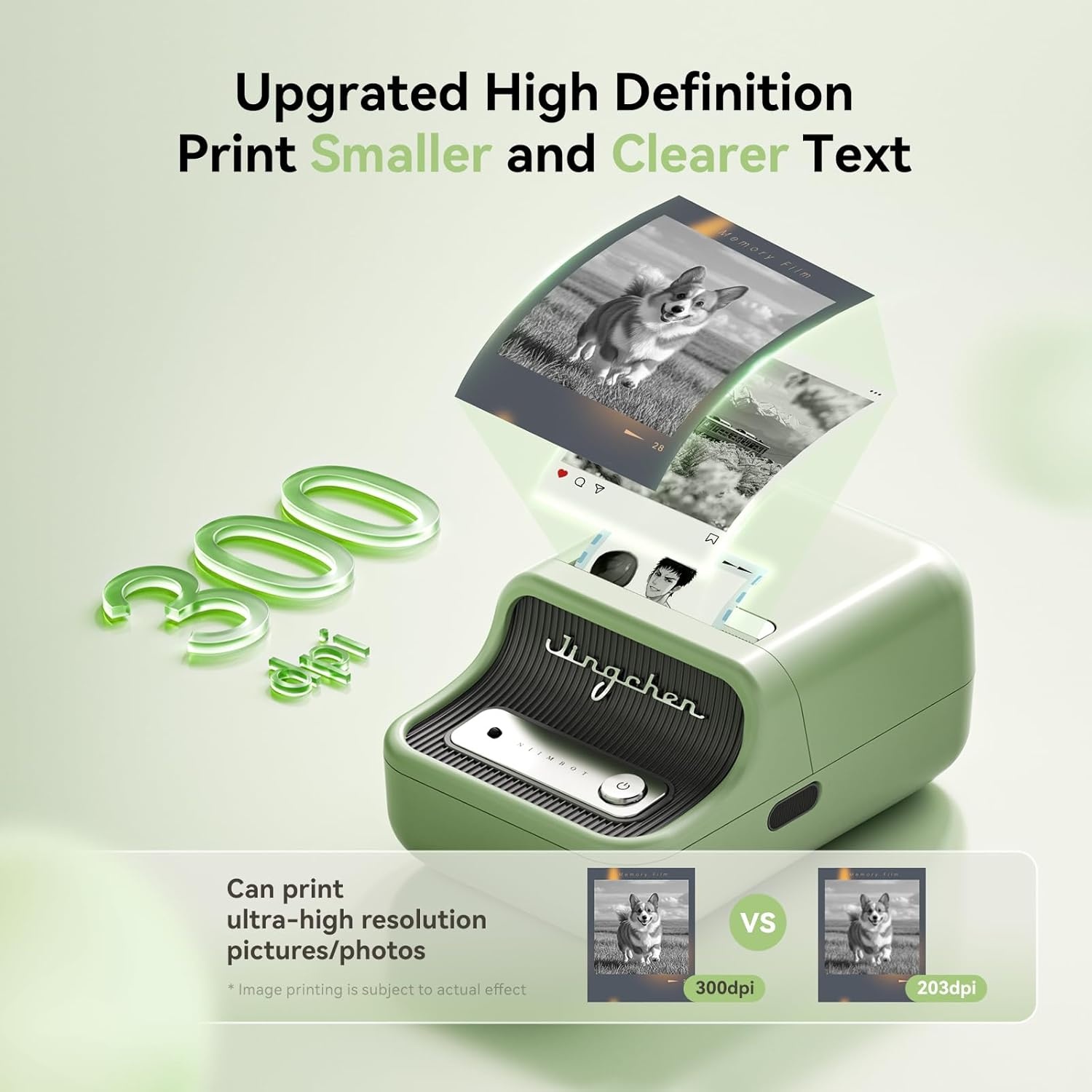 image:imageNIIMBOT B21 Label Maker Inkless Bluetooth Label Printer 2 Inch Portable Thermal Label Machine for Small Business Address Logo Clothing Mailing Candles Jewelry Sticker Printer for Gift RedGreen