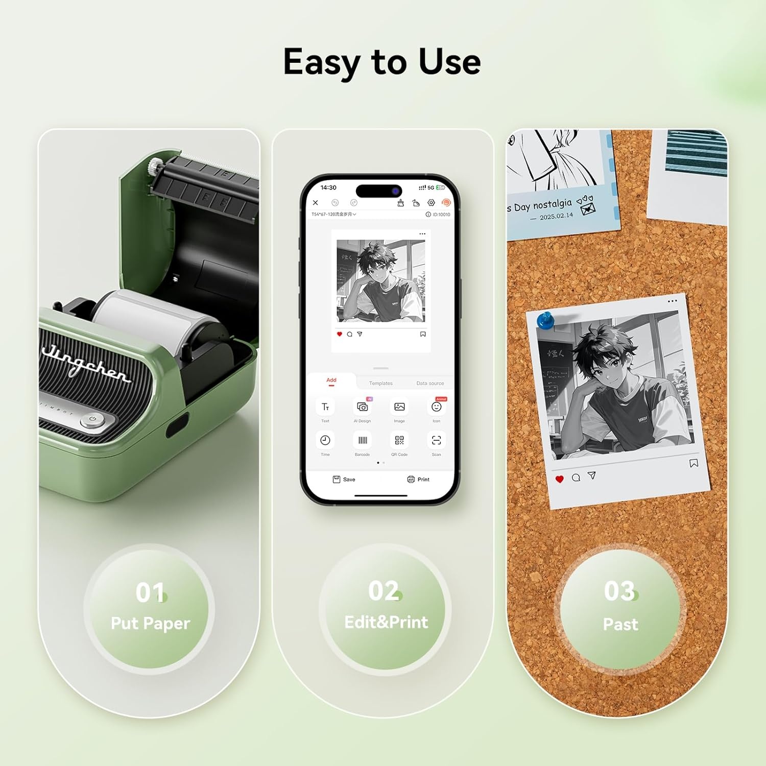 image:imageNIIMBOT B21 Label Maker Inkless Bluetooth Label Printer 2 Inch Portable Thermal Label Machine for Small Business Address Logo Clothing Mailing Candles Jewelry Sticker Printer for Gift RedGreen