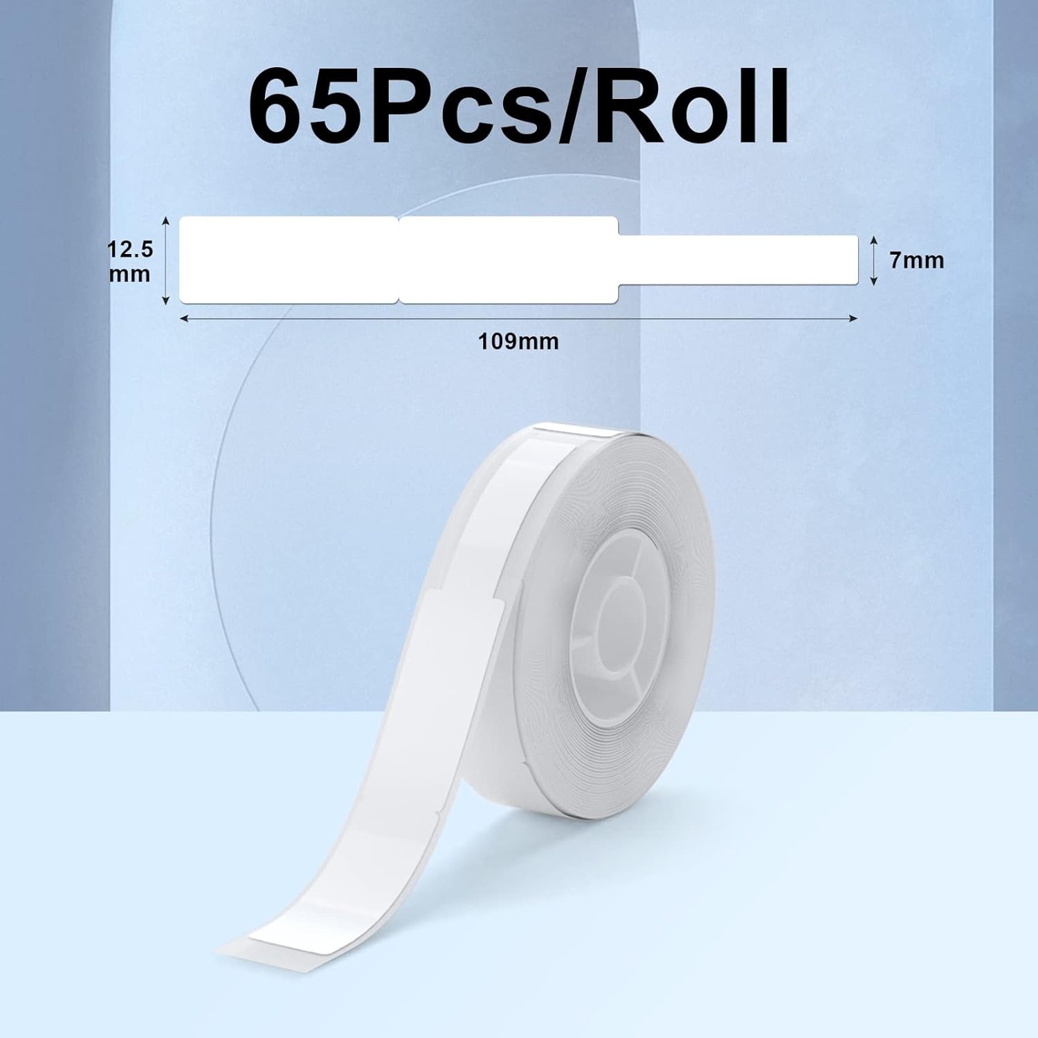 image:imageNIIMBOT D11 Label Maker Tape D110 Labels 3Rolls SelfAdhesive Labeling Tape Replacement 047 X 118 12 X 30mm Thermal Label Refills for Home Office 630 Labels3Rolls WhiteCablewhite