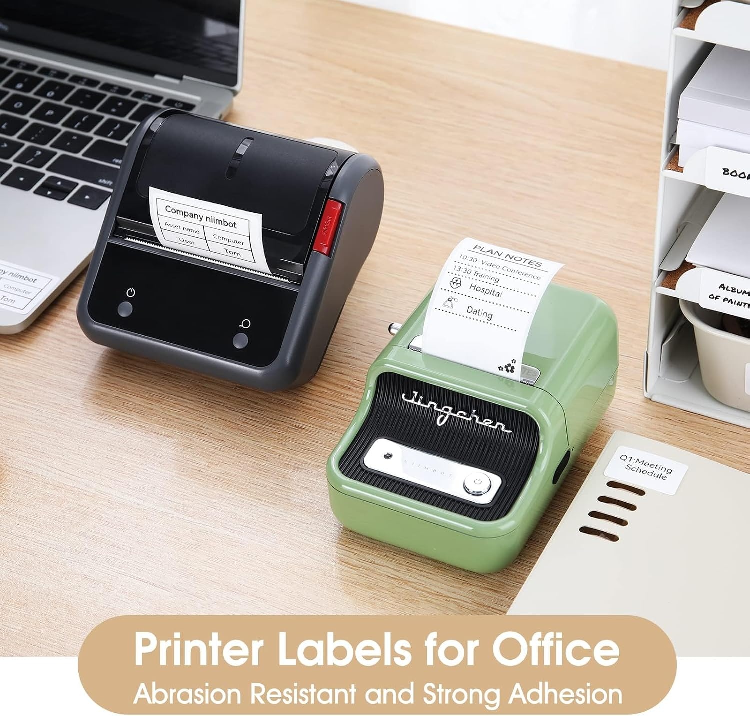 image:imageNIIMBOT Labels for B1B2B21B3SK3 Maker 157 x 118 40x30mm Thermal Sticker Waterproof OilProof and TearProof 1 Roll of 230 SelfAdhesive Thermal Labels White16 X 1240x30mm
