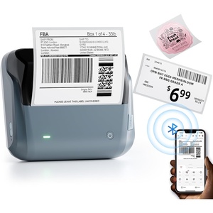 image:imageNIIMBOT 4 Inch Thermal Label Maker B4 Bluetooth Label Printer for Shipping Packages Small Business Home Office Portable Sticker Maker with 1 Roll 4 x6 Label20pcsroll