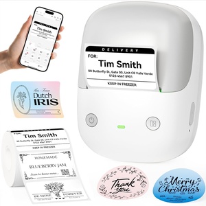 image:imageNIIMBOT B2 PRO Label Maker Machine 300DPI HD Thermal Photo Label Printer Support Red Black Dual Color Printing Sticker Printer for Home Business and Office Came with 1 Roll LabelGreenSilver