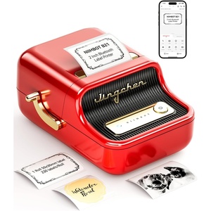 image:imageNIIMBOT B21 Label Maker Inkless Bluetooth Label Printer 2 Inch Portable Thermal Label Machine for Small Business Address Logo Clothing Mailing Candles Jewelry Sticker Printer for Gift RedRed