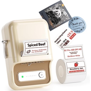 image:imageNIIMBOT B21 Pro Label Maker with Tapes 300DPI HD Label Printer Sticker Maker for Home Organization Photo Print Study Graphics Scrapbook WhiteBeige