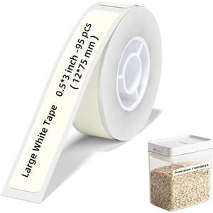 image:imageNIIMBOT D11 Label Maker Tape Adapted Label Print Paper Standard Laminated Office Labeling Tape Replacement Pure Color Yellow Large