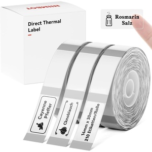 image:imageNIIMBOT D11 Label Maker Tape D110 Labels 3Rolls SelfAdhesive Labeling Tape Replacement 047 X 118 12 X 30mm Thermal Label Refills for Home Office 630 Labels3Rolls White1430clear