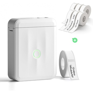 image:imageNIIMBOT Label Maker Machine Bluetooth Label Printer for School Home Office Organization Wireless Mini Labeler D110 Upgraded Version Label Machine with 6 Roll 12X75mm Label Tapes White