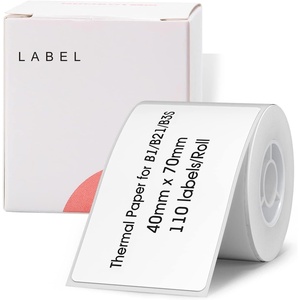image:imageNIIMBOT Labels for B1B2B21B3SK3 Maker 157 x 118 40x30mm Thermal Sticker Waterproof OilProof and TearProof 1 Roll of 230 SelfAdhesive Thermal Labels WhiteWhite157 X 276